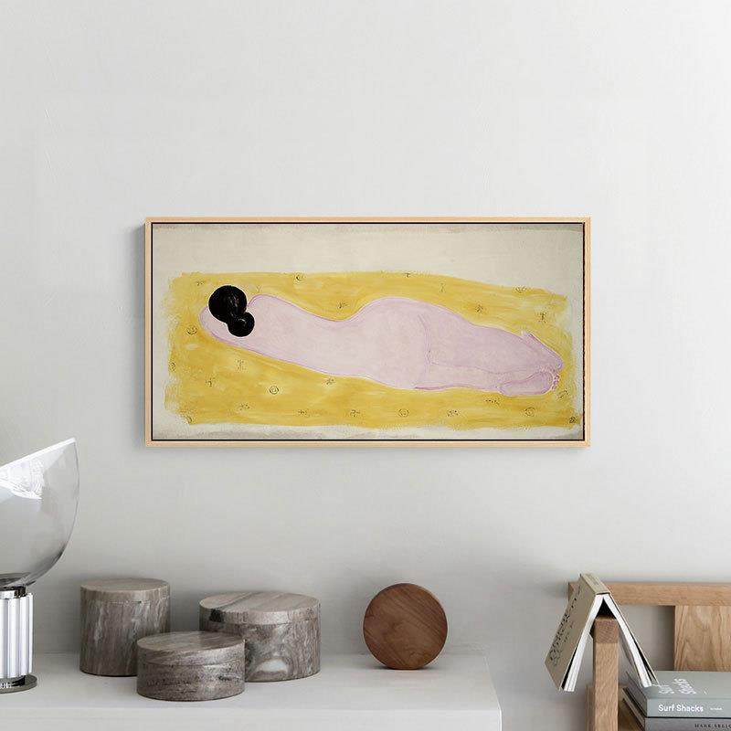 常玉装饰画碎花毯子上的裸女世界名画客厅玄关卧室床头挂画艺术画,金属材料及制品,金属加工件/五金加工件,淘宝优惠券,粉丝福利购,淘宝优惠卷