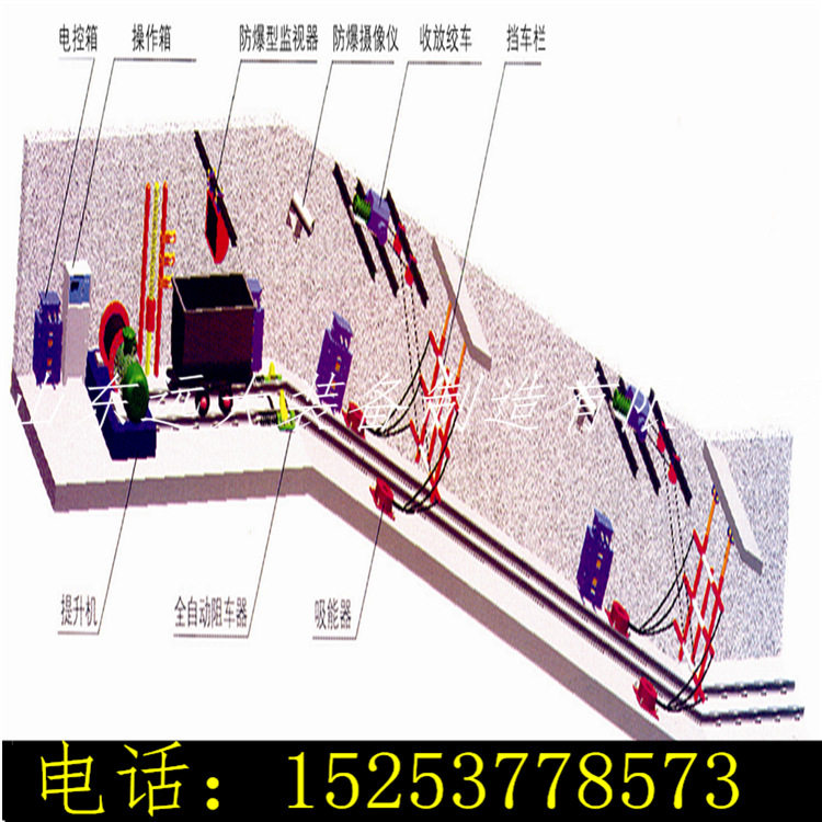 厂家挡车栏 专业销售矿用跑车防护装置 ZDC30-2.2斜巷防跑车装置