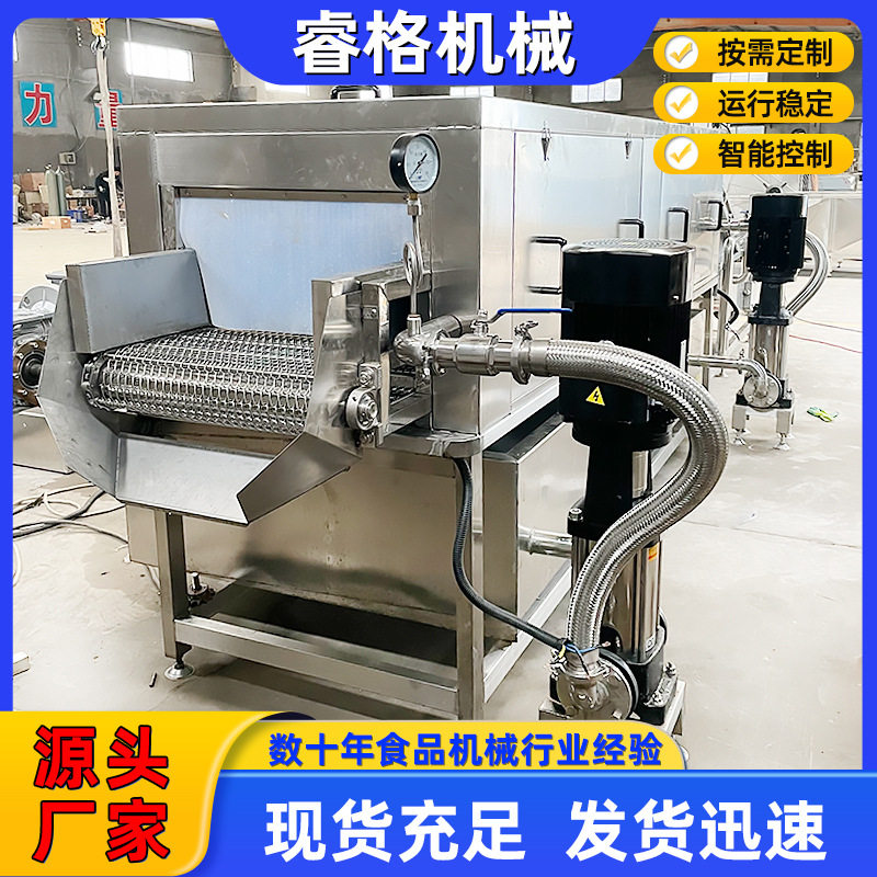 鲜姜生姜高压喷淋清洗机 大姜清洗成套设备 紫姜白姜去泥清洗机