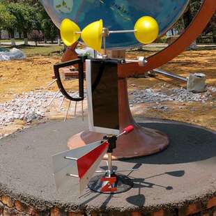 气象专用风向标风向袋户外木质百叶箱不锈钢管雨量筒金属教学仪器