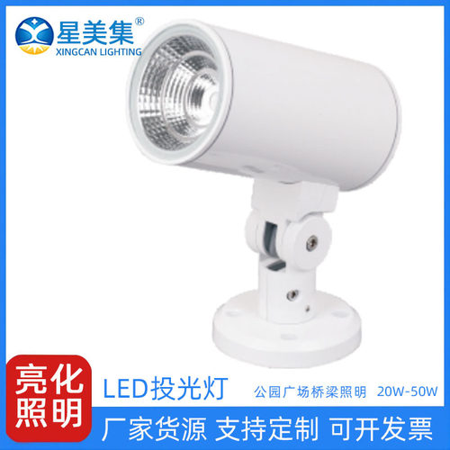 30W50Wled户外防水草坪照树投光灯DaLi调光庭院景观花园投光灯