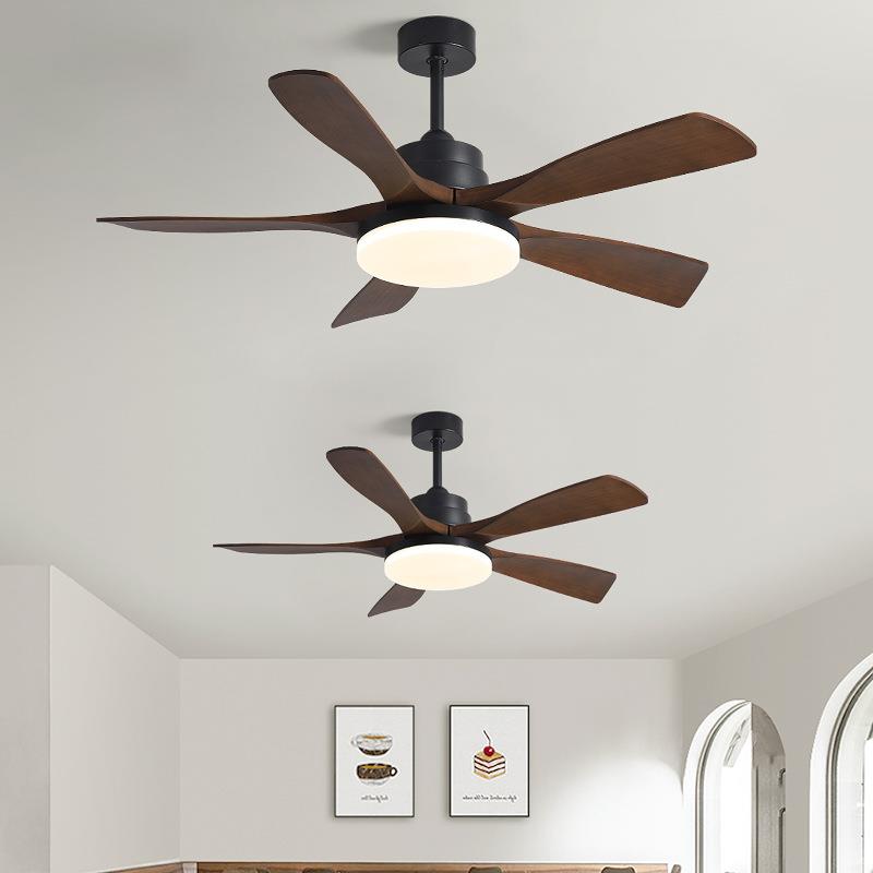 美式风扇灯餐厅家用客厅北欧吊扇56寸大风力带电风扇吊灯