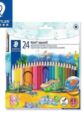 德国施德楼14410NC24彩色铅笔专业画笔套装彩铅手绘水溶性彩铅笔