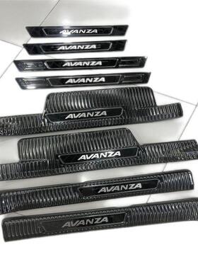 适用于ALZA/AVANZA/VELOZ不锈钢黑钛内外门槛条迎宾踏板保护防踩