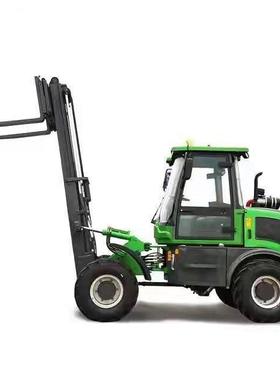 座驾式四轮3.5吨越野叉车一机多用升降电动叉车液压搬运车堆高