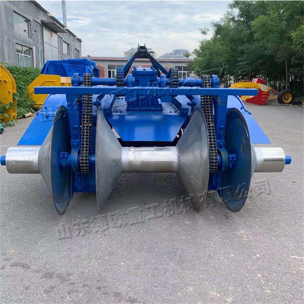 田园小型管理设备大葱双行开沟起垄一体机大葱生姜种植施肥机