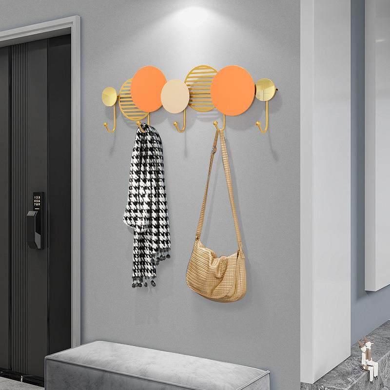 简约现代挂衣钩创意入户门后衣帽挂钩壁挂时尚个性置物架装饰挂钩