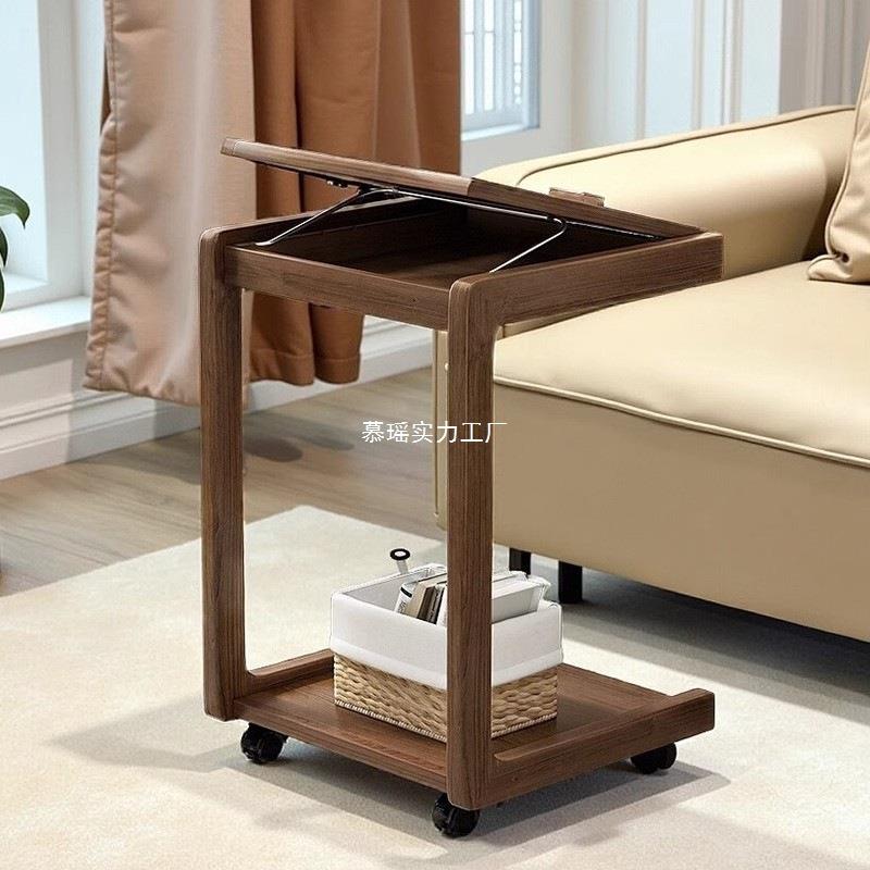 沙发边几可移动带轮客厅家用简约侧边柜2025新款电脑桌茶几小桌子