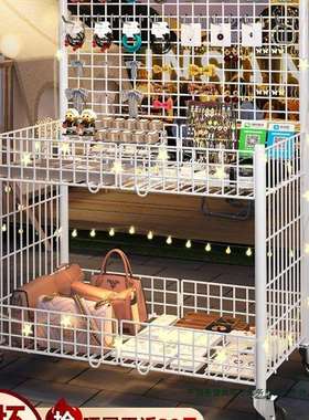 折叠移动摆摊小推车一秒收摊夜市烤肠地摊花车促销展示架