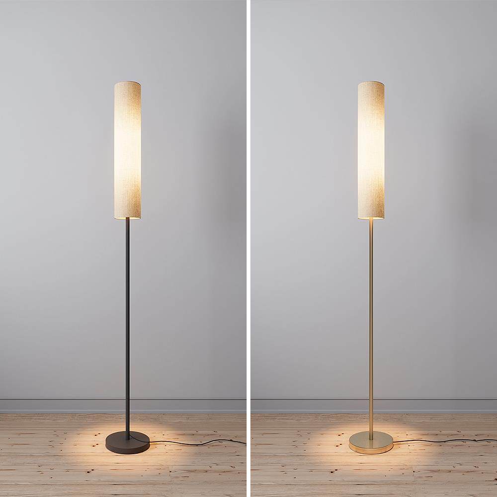 简约客厅长筒落地灯卧室床头布艺立式台灯北欧极简温馨氛围灯