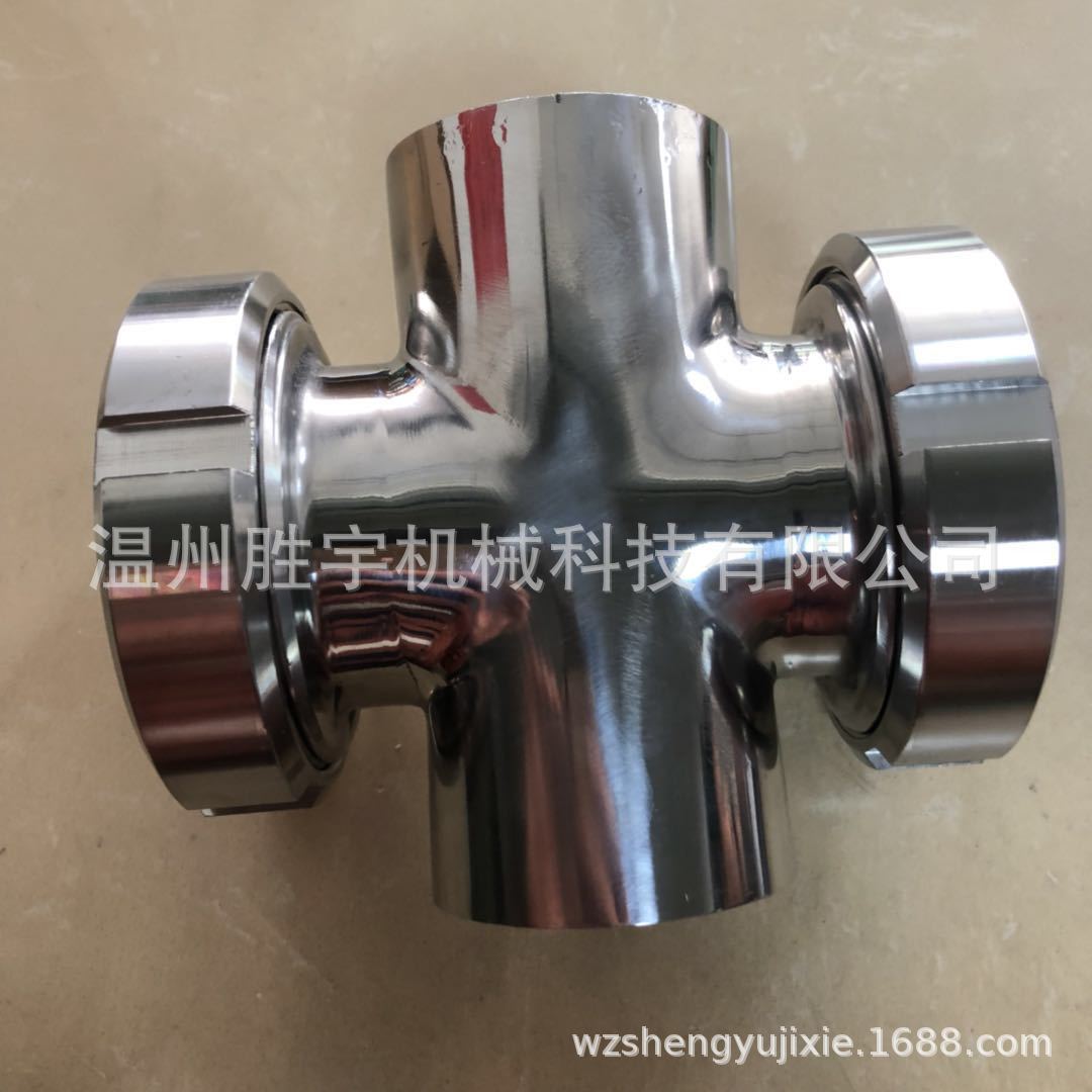 S供应不锈钢焊接四通视镜 304/316L卫生级不锈钢管道四通观察镜