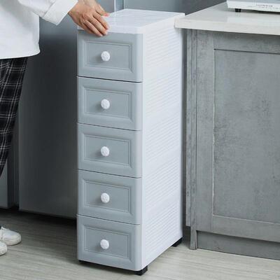 夹缝柜抽屉式收纳15/1824cm浴室卫生间储物柜子厨房洗手间置物架