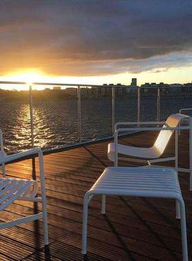 户外休闲桌庭院简约现代阳台创意小桌椅铁艺室外露天桌椅套装组合