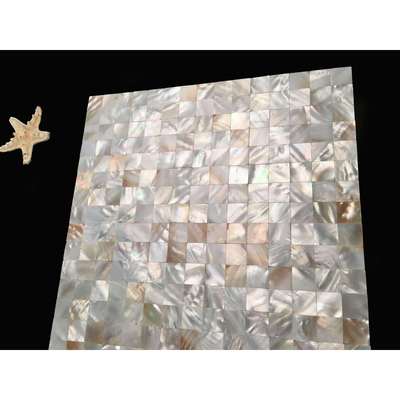 贝壳自然色贝壳自然色正方形密拼贝壳马赛克提供