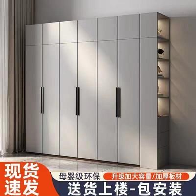pet柜门定制免拉手衣柜门订制欧松板柜门自装高光肤感双饰面门板