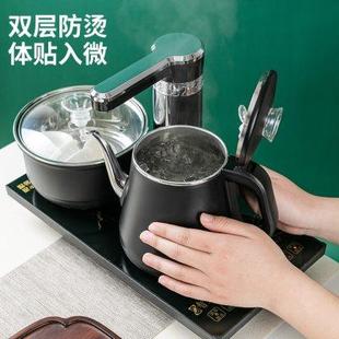 茶台桌一体电磁炉茶具防烫茶壶茶盘客厅家用 全自动上水器烧水套装