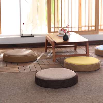Futon Cushion Tatami Mat Round Fabric BalcNony Bay Window Ma