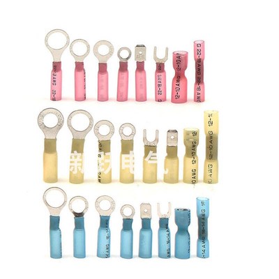 厂家直供250pcs盒装防v水热缩端子套装中接接线热缩端子套装组合