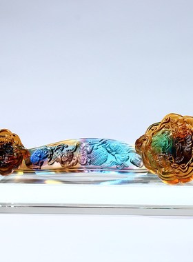 琉璃貔貅c如意招财风水摆件居家客厅办公桌面摆放装饰乔迁贺寿送