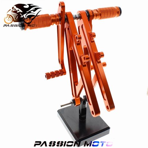 适用新款RS125 GP125 改装CNC加高/升M高脚踏前后挂挡拉杆离合总