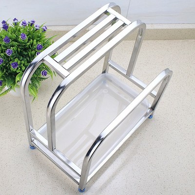 不锈钢厨房刀架置物架菜板放置架台面砧J板架菜刀刀具一体收纳架