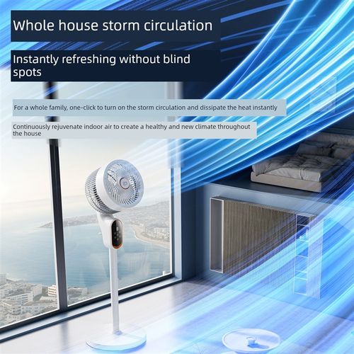 2025新型g空气循环风扇安静卧室冷却风扇智能语音落地式大型风电