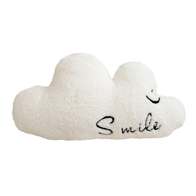 M.life 可爱insp风羊羔绒床头靠垫软糯云朵儿童房软包沙发抱枕靠