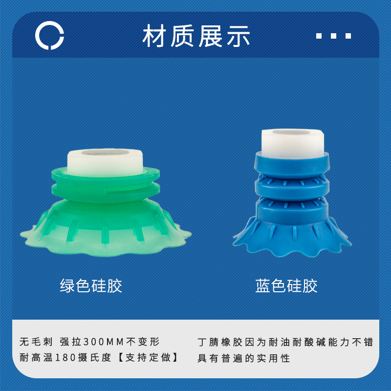 STP系列c软装多层真袋吸盘STP35-AG03气动配件薄形花型唇边