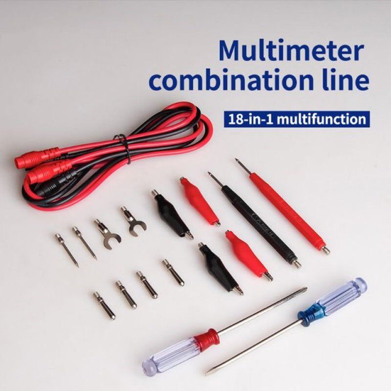 18 in 1 Multimeter Tesst Lead Kit with Alligator Clip Extens
