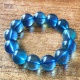 稀有浓郁天然魔鬼蓝海蓝宝手链巴西原色老矿男士 女士同款 一物一图