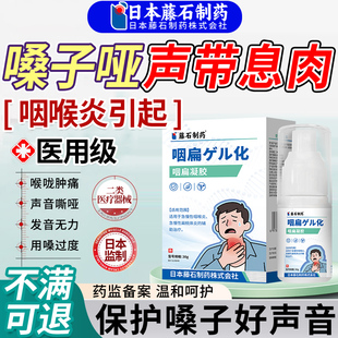 嗓子哑声音嘶哑喷剂声带修复异物感小结息肉咽喉沙哑可搭膏药贴OM