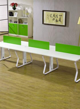 现代时尚办公家具职员办公桌员工位屏风隔断双人4人S6人位0803SL