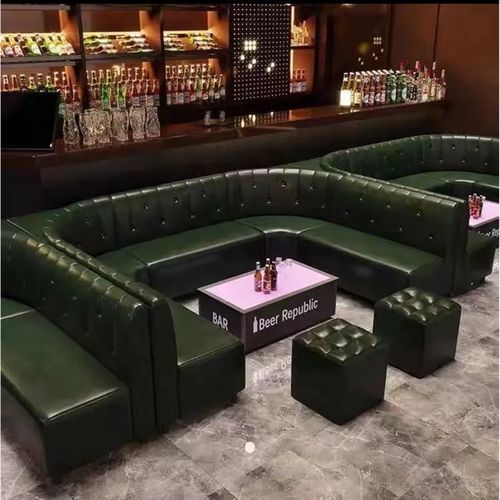 酒吧清吧KTV夜总会包箱u卡座沙发商用茶楼俱乐部包厢转角组合沙发