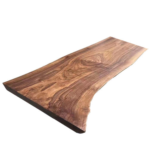 速发北美黑胡桃木实木大板吧x台茶桌茶台餐桌自然边原木办公桌面