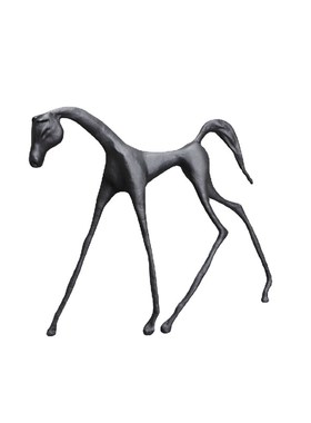 北欧创意a铸铁马小红马书房样板房售楼部餐厅家居玄关饰品摆件