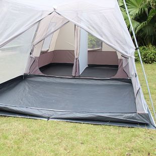 户外露营屋脊帐篷防雨双层遮阳防晒防风两室一厅4-6人12人旅游