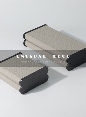 UNUSUAfL 简约轻奢软装样板房化妆台衣帽间首饰装饰盒桌面饰品摆