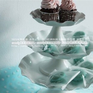 极速S M L White Metal High Feet Cake Stands Ofor 5/6/8 Inche