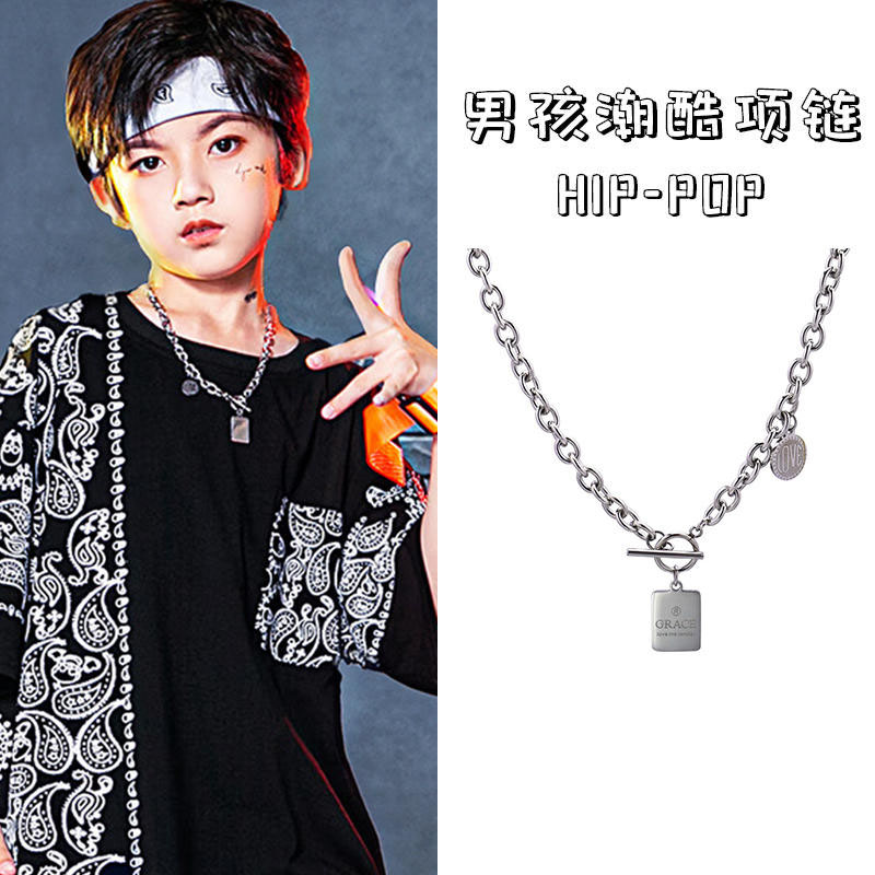 儿童项链男孩潮配饰品吊坠