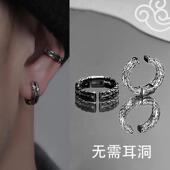 复古耳夹无耳洞女高级感小众设计耳骨夹男士 潮耳环假耳钉无洞耳饰
