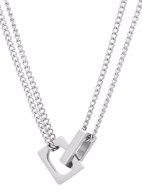 极简小众设计双层项链男女百搭