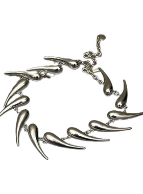 潮酷荆棘小辣椒造型项链