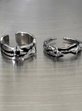 设计感星芒戒指男女ins小众冷淡