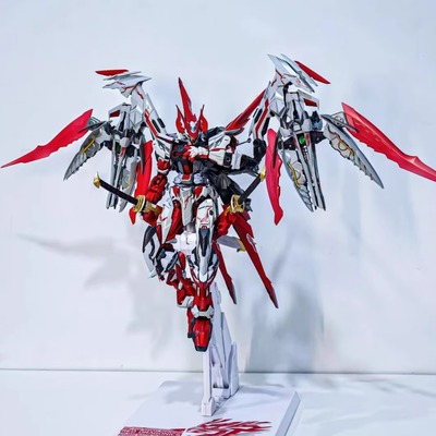 万代适用高达模型拼装HG强袭自由樱花新生命运MG红异端独角兽益智