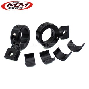 25m CNC聚光灯雾灯支P架灯座22 通用摩托车改装 管叉防撞杆把手安装