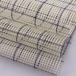 3.75CT绞织段段绣网格布 涤棉毛线绣布手工DIQY挂毯绣地毯绣布精