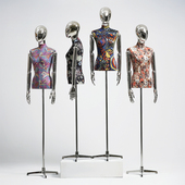 服装 店模特道具女橱窗展示女半身C模特型道具假高档拍Z照模特架子