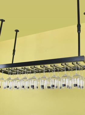 铁艺酒吧吧台酒杯架悬挂杯架高脚杯挂吊架红酒杯U架子倒挂红酒架