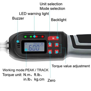 Digital torque wrench Atdjustable Mini 2% Accuracy Professio