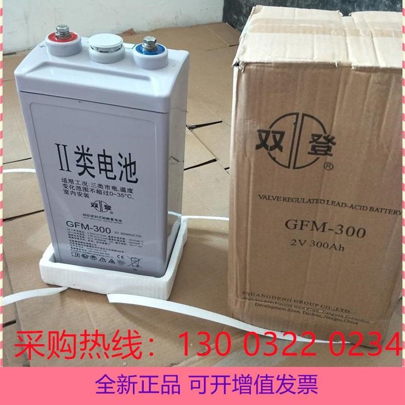 双登蓄电池GFM-300免维护2V30B0AH 机房 通讯 消防 UPS电源